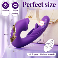 G-Punkt-Vibrator für Frauen mit 7 Flatter- und 5 Leck- und Saugmodi, Klitoris-Stimulation, Dildo & Zungenleck-Vibrator