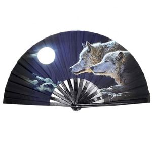 Éventail pliant personnalisé avec photo, grands éventails portatifs en bambou pour mariage, danse, salon, cosplay, fête - Product Image 2