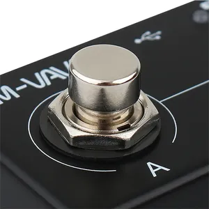 Pédale de guitare MIDI sans fil complète M-VAVE, pédale de guitare électrique sans fil portable noire - Product Image 3
