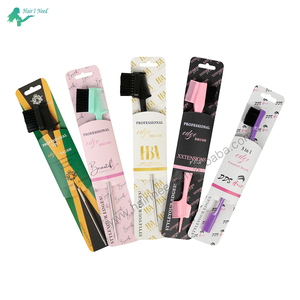 Bonnets de <span class=keywords><strong>cheveux</strong></span> réversibles en <span class=keywords><strong>satin</strong></span> de soie avec logo personnalisé et emballage individuel 3 en 1 Brosse de contrôle des bords avec emballage personnalisé - Product Image 5