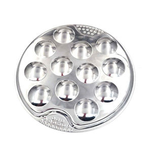 Vente en gros Plateau de cuisson Assiette <span class=keywords><strong>à</strong></span> escargot <span class=keywords><strong>12</strong></span> <span class=keywords><strong>trous</strong></span> en acier inoxydable Plat <span class=keywords><strong>à</strong></span> <span class=keywords><strong>escargots</strong></span> conque grillée Plat <span class=keywords><strong>à</strong></span> vis rôti - Product Image 4