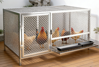 Grand enclos à volailles en grillage crypté anti-loutre pour poulets et pigeons, utilisation intérieure et extérieure, élevage en arrière-cour