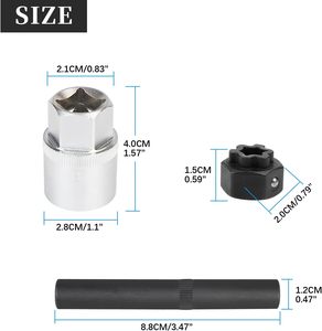 Juego de zócalos de bloqueo de llanta de 32 piezas para Mercedes Benz para instalación y desmontaje de kits de cerraduras de llanta Mercedes-Benz - Product Image 2