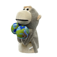 Marionnette de poignet en peluche sonore en gros, avec bouche mobile, modèles animaux (dinosaure, requin, licorne) et thèmes de boxe, pour jeu parent-enfant et anniversaire d'adolescent