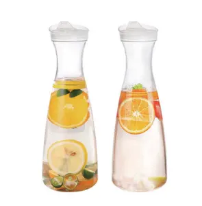 Vendas Diretas da Fábrica 1L 1.5L Narrow Neck Beverage Leite Bebida Garrafa De Água Garrafa PET Jarro De Água Para Restaurante E Jarro Com L