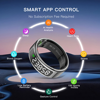 Anillo Inteligente AMOVAN con Pantalla LED, Monitor de Salud y Botón Táctil