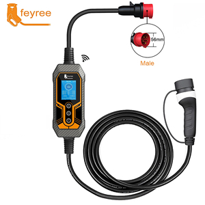 Cargador Portátil para Vehículos Eléctricos Feyree Tipo 2 11kW 16A con Carga Rápida, WIFI, Aplicación y Caja de Control, Cable de 5 Metros - Product Image 1