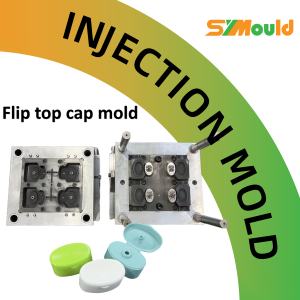 4 Cavity Hot Runner or Cold Runner Shampoo and Shower Gel Flip Top Cap <strong>Mold</strong> <strong>Plastic</strong> <strong>Injection</strong> Nitriding <strong>Mold</strong> Manufacturer - Product Image 1