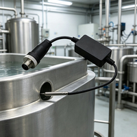Capteur de température étanche avec connecteur circulaire, sonde en acier inoxydable pour réservoir d'eau, pipeline, équipement HVAC industriel