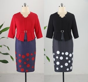 Vestidos de Talla Grande para Mujer, Tela de Poliéster, Vestidos Formales Elegantes para Mujer, Ropa Elegante - Product Image 1