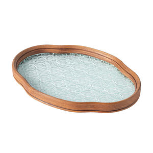 Élégant plateau décoratif hexagonal en bois de bouleau caractéristique écologique pour les écrans de pièce maîtresse et la décoration intérieure - Product Image 1