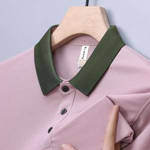 Camisetas Casuales de Verano para Hombre de la Más Alta Calidad, 100% Fibra de Hielo Iónico, Tejido de Punto Estampado, Secado Rápido, Manga Corta - Product Image 3