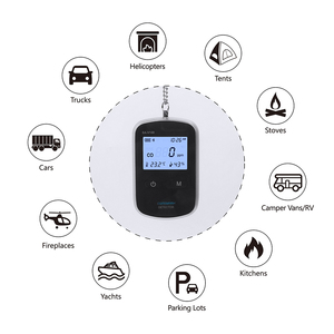 Rilevatore portatile di monossido di carbonio alimentato a batteria Wireless CO rivelatore con temperatura di umidità CO rilevatore di allarme forte - Product Image 4