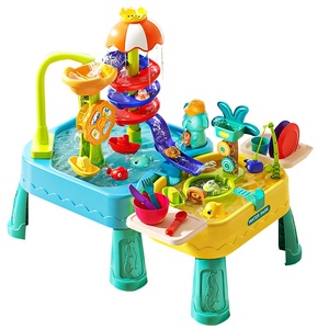 <span class=keywords><strong>Table</strong></span> de jeu <span class=keywords><strong>d</strong></span>'été pour sable et <span class=keywords><strong>eau</strong></span>, jouet multifonctionnel pour activités intérieures et extérieures avec robinet électrique à <span class=keywords><strong>eau</strong></span> courante - Product Image 1