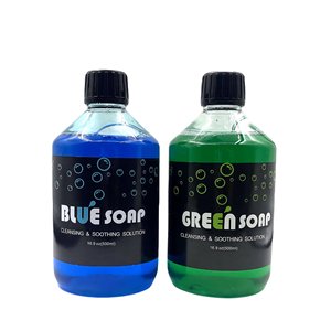 Gel de soin après tatouage 500 ml, savon vert bleu, solution nettoyante hydratante pour le corps - Product Image 1