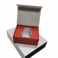Boîte cadeau magnétique pliante de luxe avec logo personnalisé boîte de papier en carton rigide recyclable avec couvercle à fermeture magnétique
