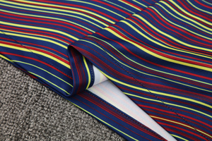 Equipación de Entrenamiento de Manga Corta a Rayas del <span class=keywords><strong>Barcelona</strong></span> 2025-2026 para Hombre, Camiseta de Fútbol de Secado Rápido - Product Image 5
