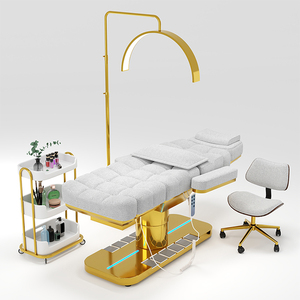 Cama de Belleza Eléctrica Moderna de Acero Inoxidable de Alta Resistencia con 3 Motores Ajustables para Gimnasio y <span class=keywords><strong>Spa</strong></span> - Product Image 1