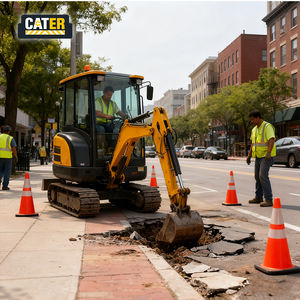 מחפרון זחלי הידראולי רב מכר 1.0 טון קיבולת העמסה מינימלית עם כף בנפח 0.5 מטר מעוקב - Product Image 3