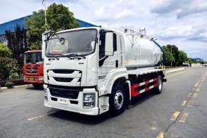 2 Axle 6 Wheel Isuzu GIGA FTR Sewage <b>Suction</b> Truck, 205HP Euro5, 12CBM Tank, Vacuum Self Loading Discharge,Septic Tank truck - Product Image 5