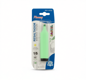 Marcador Ploney de 15 mm con Punta Biselada, Tinta <span class=keywords><strong>Verde</strong></span> <span class=keywords><strong>Pastel</strong></span>, para Resaltar, Uso Escolar y de Oficina - Product Image 1