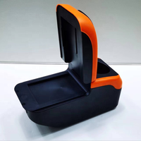 Boîte de console d'accoudoir de voiture en cuir PU fibre de carbone de luxe à double couche et couleurs multiples avec 6 ports USB pour Ford Ecosport 2018-2022