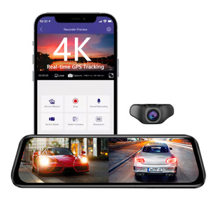 <span class=keywords><strong>Azdome</strong></span> AR09แผงหน้าปัดรถยนต์สีดำ<span class=keywords><strong>4K</strong></span> 9.66นิ้ว, กล้องติดหน้ารถ GPS เปิดใช้งาน WiFi บันทึกวิดีโอ DVR กล้องติดรถยนต์กล่องดำยานพาหนะสูง - Product Image 1