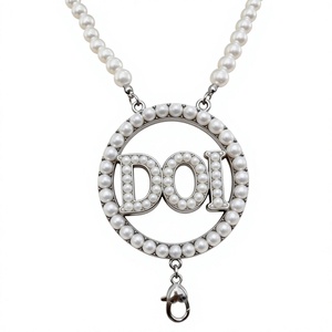 Collar con Colgante de Perla de Imitación Estilo Budista DOI, Personalizado, Nuevo, para Mujer - Cordón de Ordenación Sorority - Product Image 3