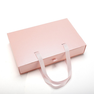 Luxury Custom Printing Logo Rigid <b>Cardboard</b> Paper Gift <b>Box</b> Drawer Packaging <b>Box</b> with Handle - Product Image 5