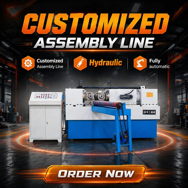Heavy Duty 650KN Two Axis Thread Rolling Machine for Large Diameter Bolts