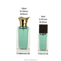 Vente directe d'usine, flacon de parfum et diffuseur de voiture 50 ml et 100 ml avec boîte, en stock, couleur de flacon personnalisée, logo sur le bouchon, support personnalisé