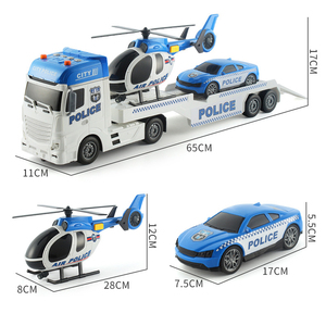 Grand camion jeu de Simulation ensemble camion de <span class=keywords><strong>ferme</strong></span> incendie Construction voiture de police véhicule ABS jouets en plastique - Product Image 6