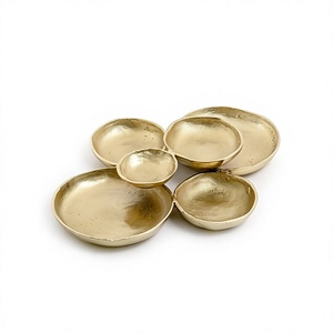 Bol de service alimentaire en aluminium de qualité supérieure, design moderne, forme ronde, pour fruits, idéal pour les mariages et les fêtes - Product Image 1