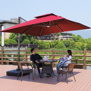 Sombrilla de doble capa superior, sombrilla cuadrada <span class=keywords><strong>rectangular</strong></span> romana para <span class=keywords><strong>patio</strong></span>, muebles de jardín para Parque, <span class=keywords><strong>patio</strong></span> trasero, <span class=keywords><strong>patio</strong></span>, hotel - Product Image 6