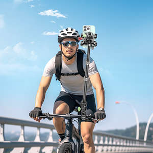 Lanparte Selfie Stick Stabilisateur de téléphone Angle de réglage Support de téléphone portable <span class=keywords><strong>pour</strong></span> vélo - Product Image 1