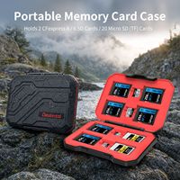 Étui pour Carte Mémoire d'Appareil Photo DSLR T20 en Caoutchouc Étanche, Antichoc et Anti-Poussière, Directement de l'Usine OEM, pour 28 Cartes SD et SIM