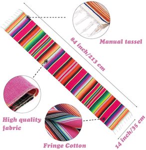 Mexican Serape <strong>Table</strong> Runners <strong>Cloth</strong> for Party Wedding Decorations <strong>Large</strong> TableCloth Colorful Mexican Blanket Outdoor <strong>Table</strong> Cover - Product Image 2