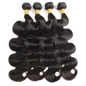 Body Wave Maleisische Braziliaanse Ruwe Indian Veitnamese Cuticula Uitgelijnd Vendor Menselijk Haar 3 Bundels Met Kant Sluiting