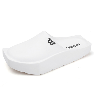 White EVA Mules Open Toe Cushioned <b>Slides</b> All Seasons Slip-On Footwear - Product Image 5