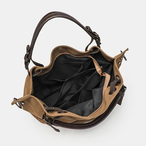 Bolso Hobo <span class=keywords><strong>de</strong></span> Lona Lavada Resistente, Sofisticado, con Múltiples Bolsillos, Retro, <span class=keywords><strong>de</strong></span> Gran Capacidad, Bolso Bandolera Urbano para B2B - Product Image 3