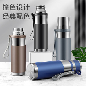 Jiakang Stainless Steel Insulated Water <b>Bottle</b> 316 Food Grade Large Capacity With Tea Infuser Travel Use - Product Image 3