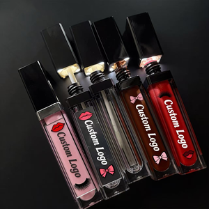 Lucidalabbra con Etichetta Privata in Tubetto LED con Specchio Rossetto Lucidalabbra Colori Nude con Luce LED Vegano Lucidalabbra Opaco Liquido per Trucco - Product Image 1