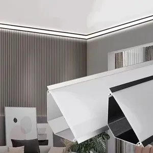 45*45 60*60mm grande taille LED bande profilé d'<span class=keywords><strong>angle</strong></span> en aluminium couverture laiteuse <span class=keywords><strong>armoire</strong></span> profilé d'<span class=keywords><strong>angle</strong></span> noir à <span class=keywords><strong>Angle</strong></span> droit - Product Image 1