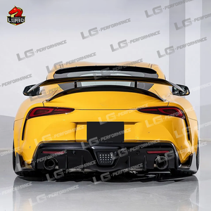 Kit carrosserie pour <span class=keywords><strong>Toyota</strong></span> <span class=keywords><strong>Supra</strong></span> A90, fibre de carbone, lèvre avant, diffuseur, spoiler, jupes latérales, 2019-2020, kit carrosserie en carbone - Product Image 4