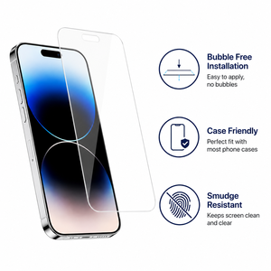 Protection d'écran en verre trempé HD transparente anti-rayures résistante aux empreintes digitales OEM en gros - Product Image 4