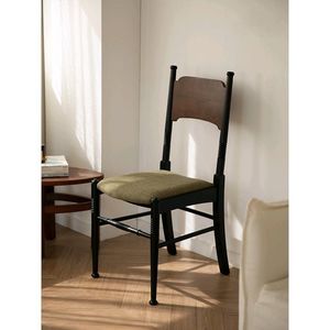 Silla de Comedor de Madera Maciza Estilo Nórdico DY52246 Diseño Vintage para Hogar o Cafetería - Product Image 3