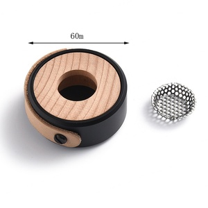 Diffuseur de parfum pour voiture en cuir noir rond miniature personnalisé de haute qualité - Product Image 6