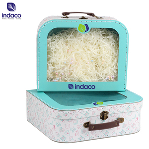 Cardboard Suitcase Wholesale Decorative Baby Children Toy Cardboard Suitcase Gift <b>Packaging</b> Box with Handle - Product Image 5