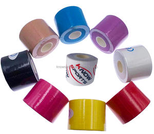 China fabrica vendas para rodillas de atletas, impermeables, de algodón, adhesivas, tipo Rock <span class=keywords><strong>Tape</strong></span>, cinta de kinesiología. - Product Image 3
