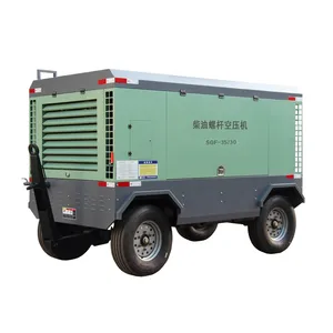 China hot product industrial 410kw 550HP 2-stage compression diesel-driven screw air compressor